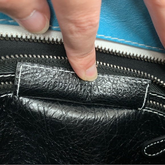 Balenciaga Bazar Convertible Tote Striped Leather Small - Picture 10 of 12